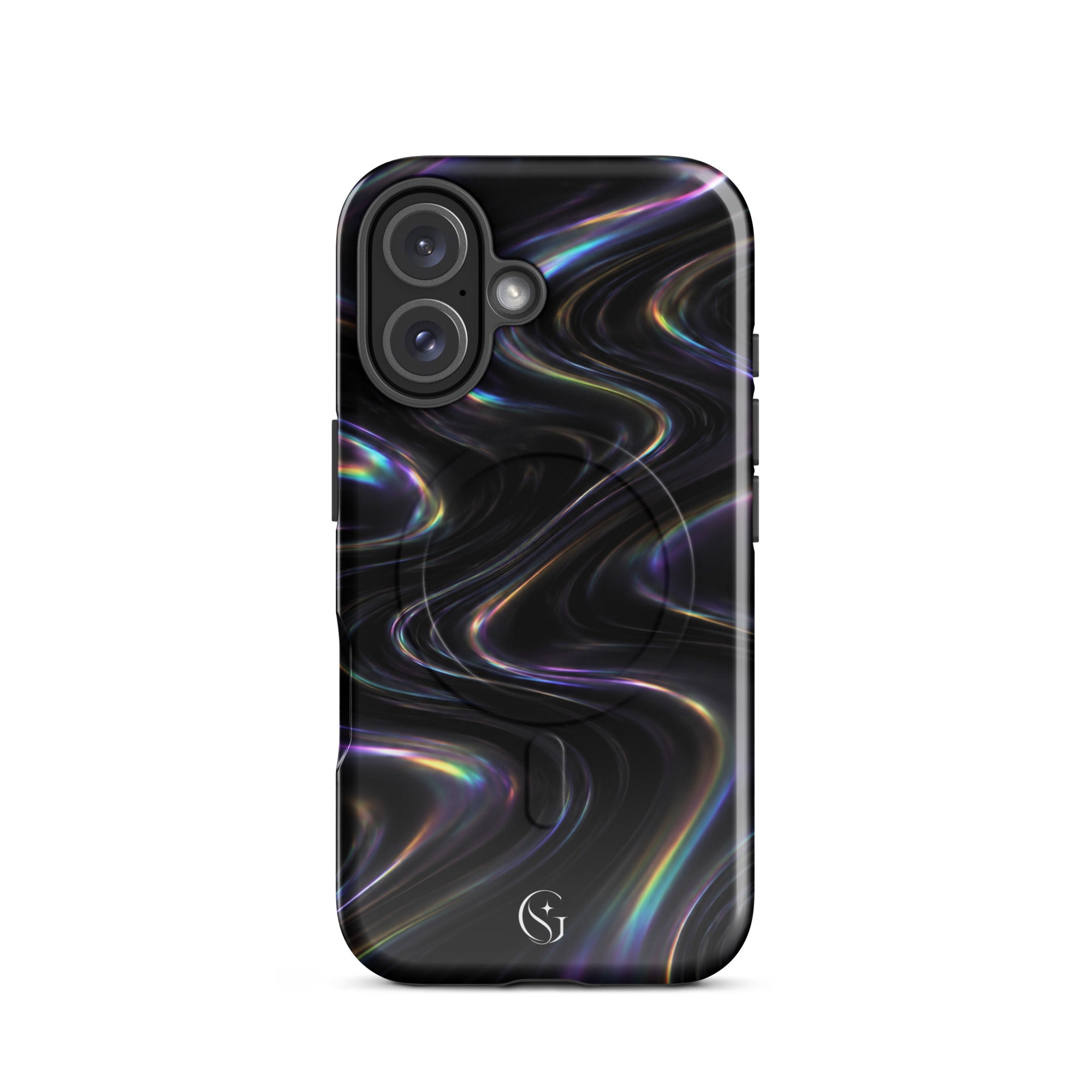 Oil Spill Galaxy Swirl case for apple iphone 16