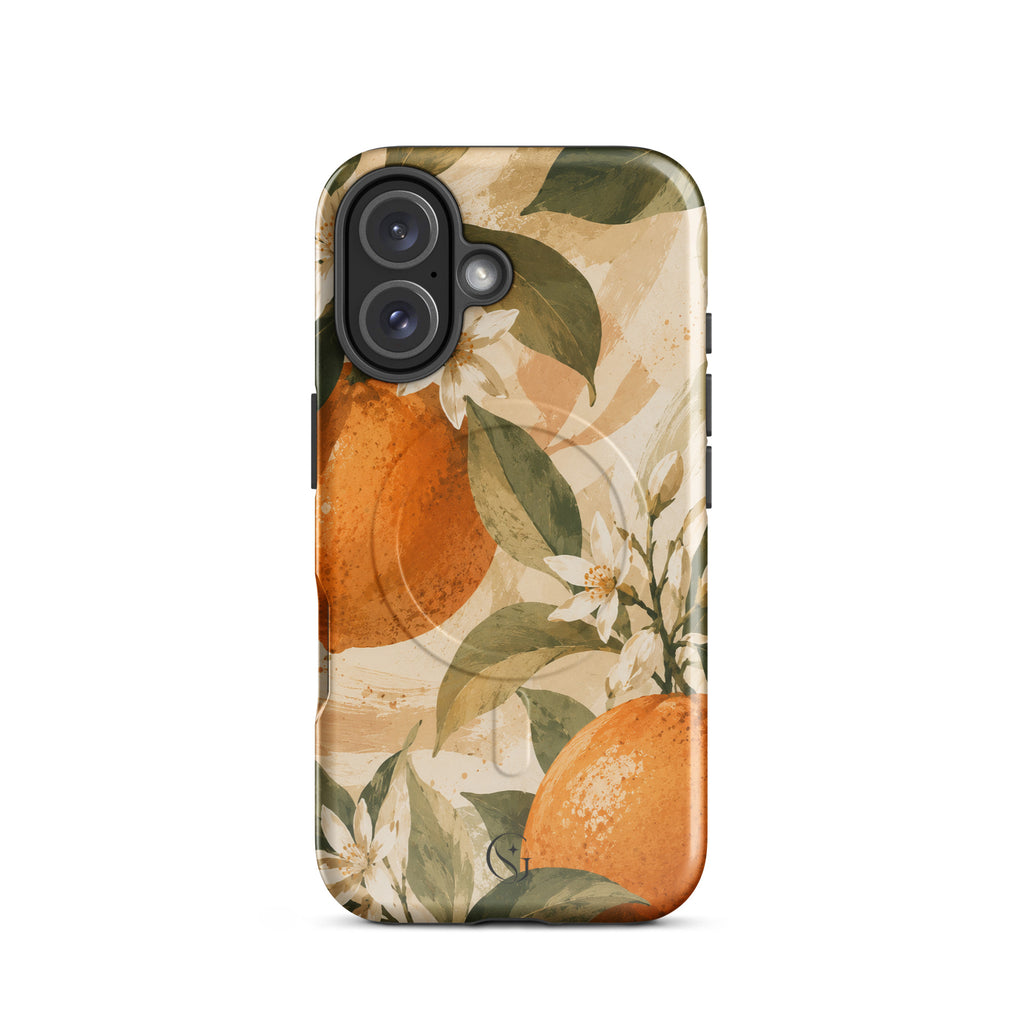 Orange Blossom phone case for apple iphone 16