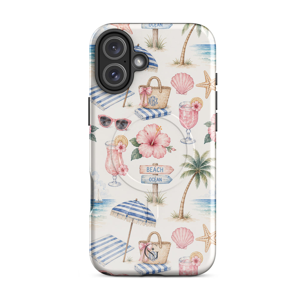 Lets Go to The Beach case for apple iphone 16 plus
