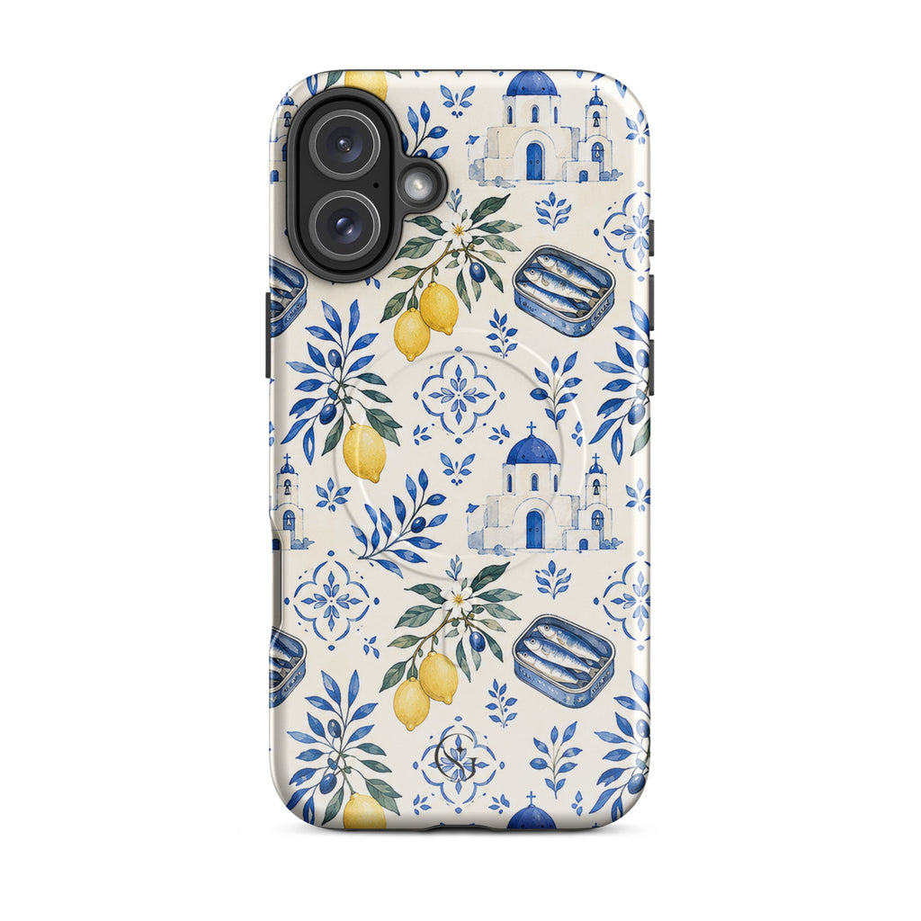 Lemon Santorini case for apple iphone 16 plus