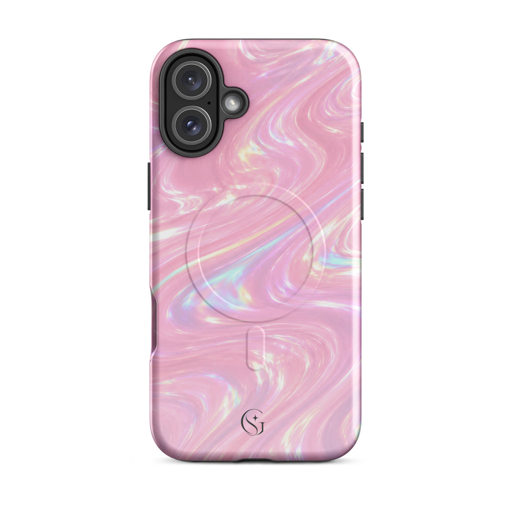 Strawberry Galaxy Swirl case for apple iphone 16 plus