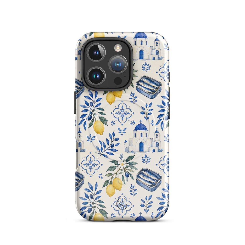 Lemon Santorini case for apple iphone 16 pro