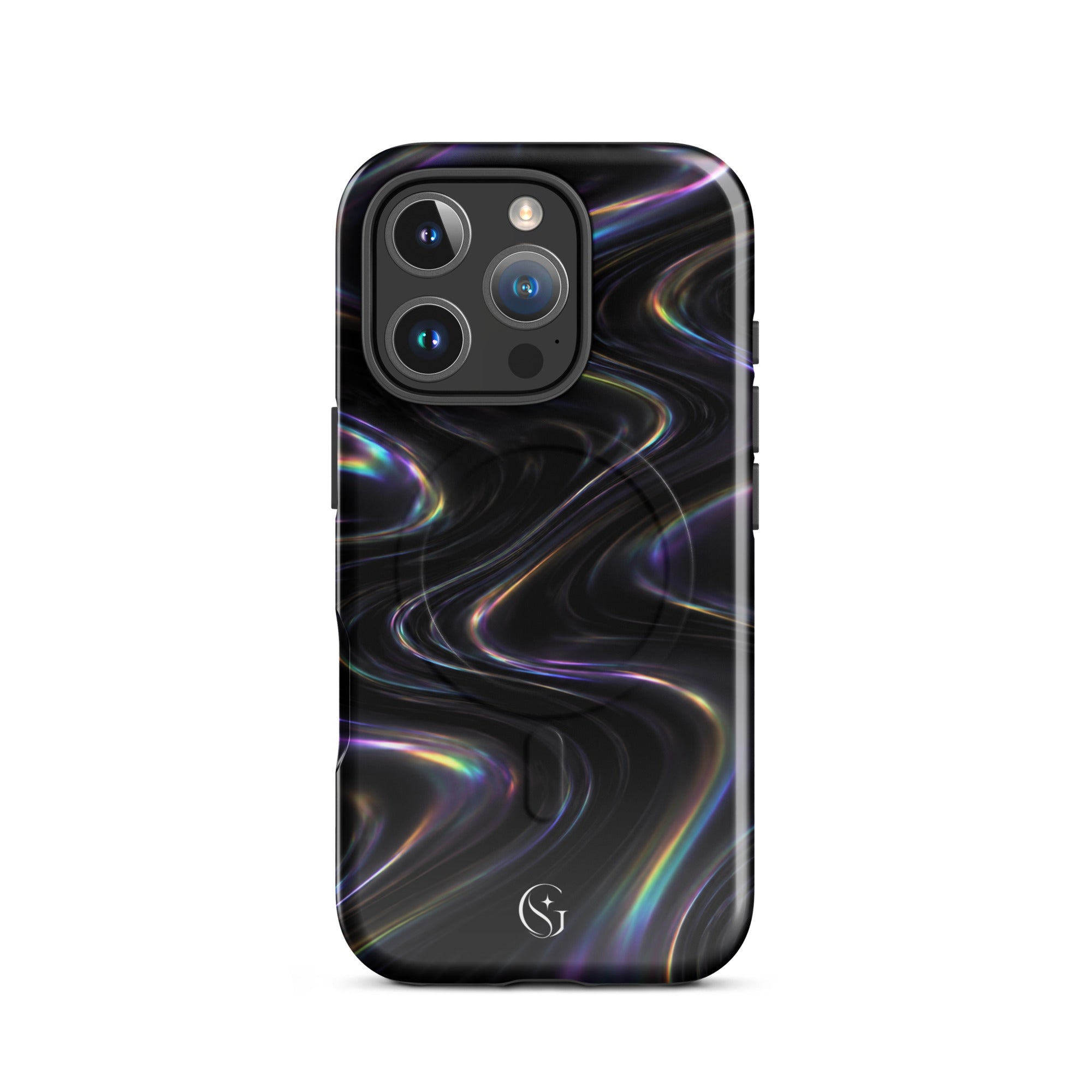 Oil Spill Galaxy Swirl case for apple iphone 16 pro
