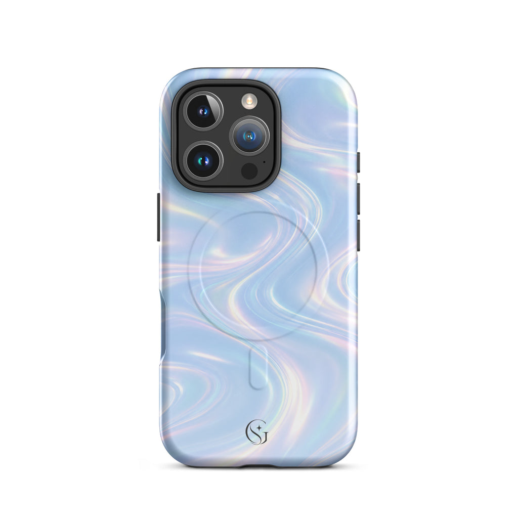 Blueberry Galaxy Swirl case for apple iphone 16 pro