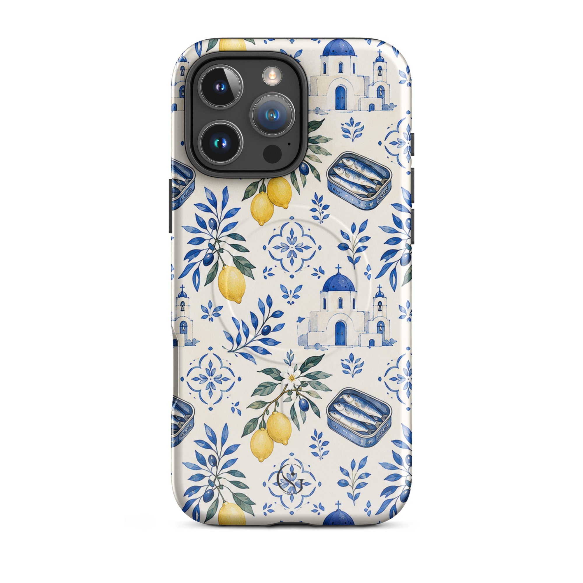 Lemon Santorini case for apple iphone 16 pro max