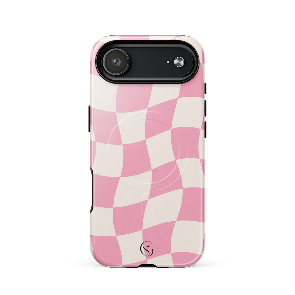 Groovy Pink Checkers case for apple iphone 17 air