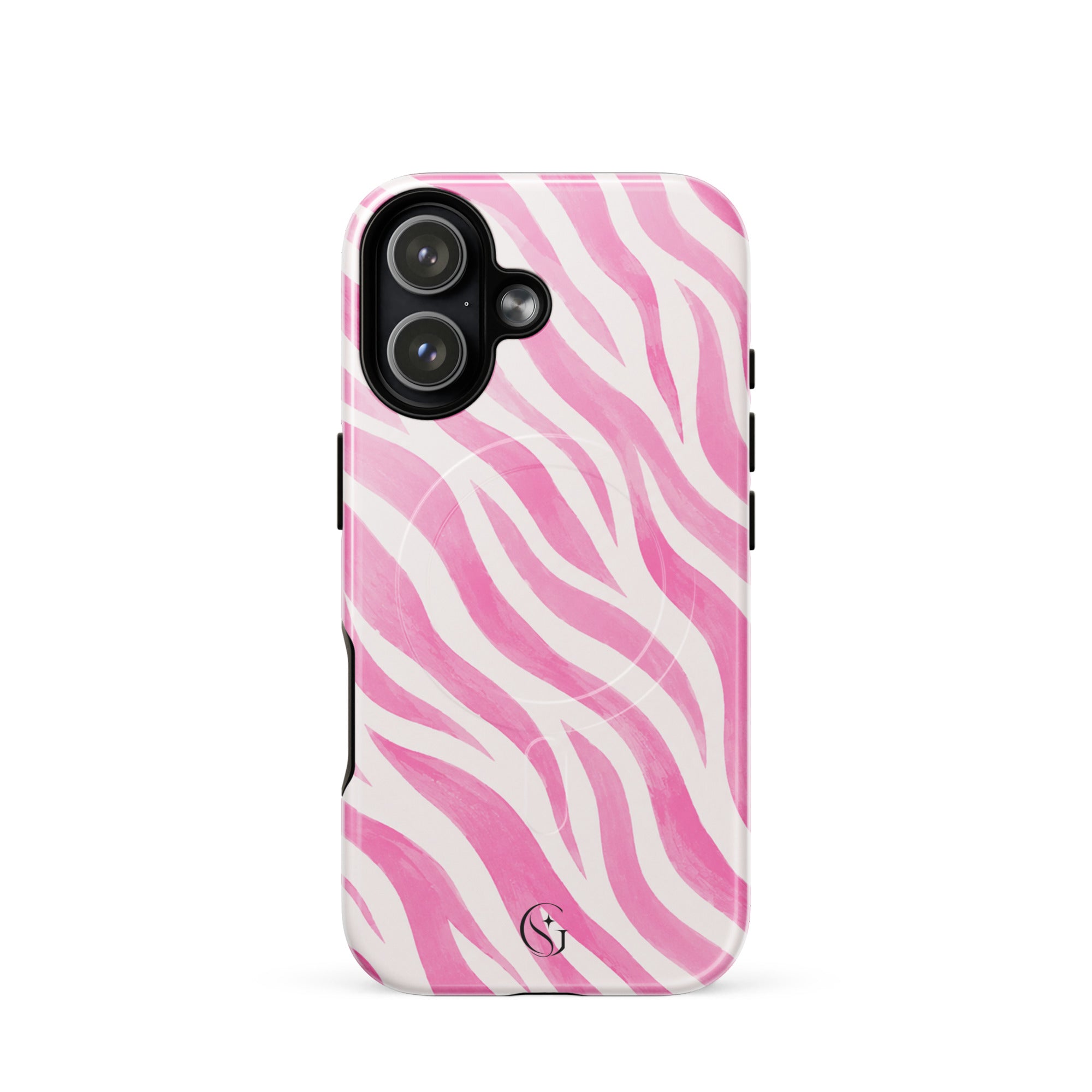 Pink Zebra case for apple iphone 17