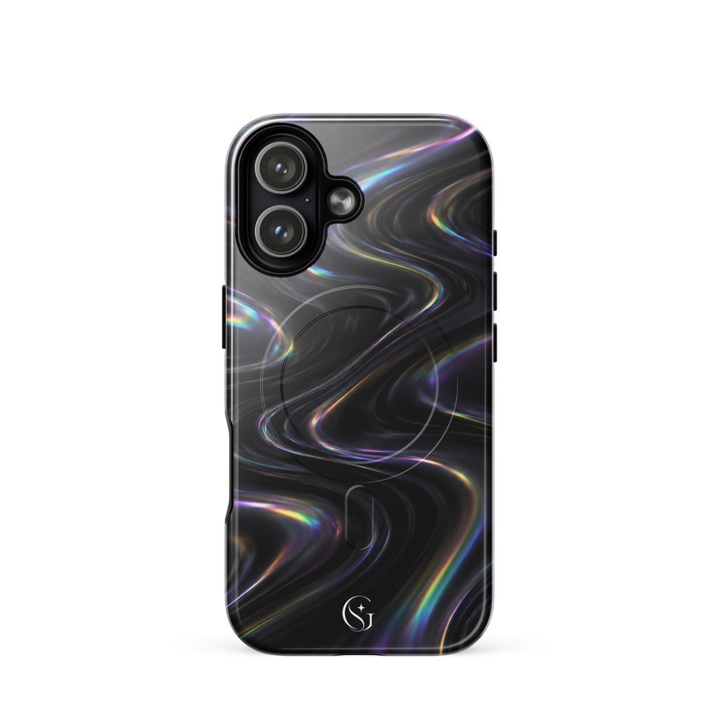Oil Spill Galaxy Swirl case for apple iphone 17 