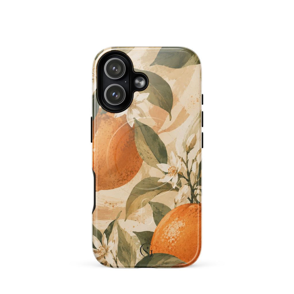 Orange Blossom phone case for apple iphone 17
