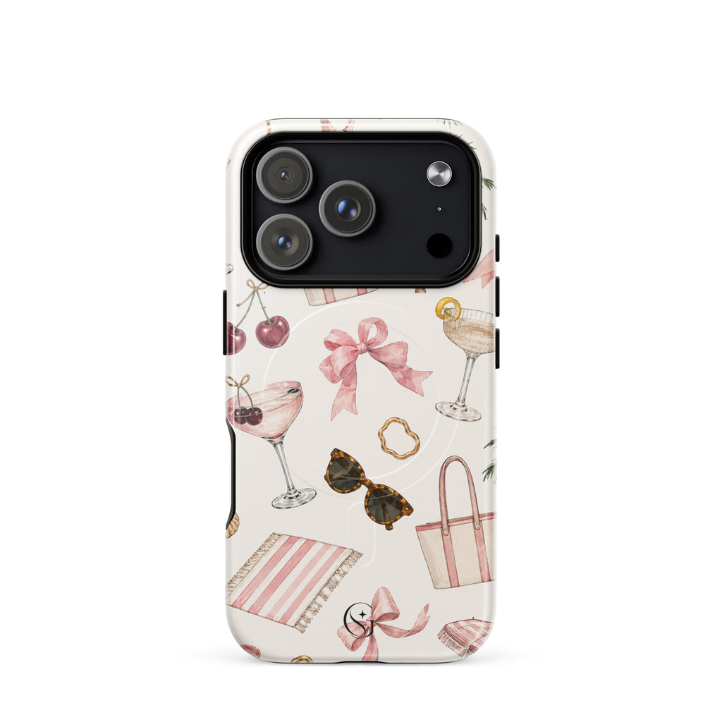 Cocktails & Cherries case for apple iphone 17 pro