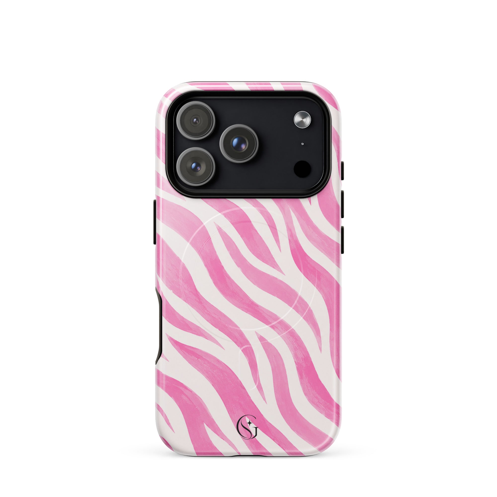 Pink Zebra case for apple iphone 17 pro