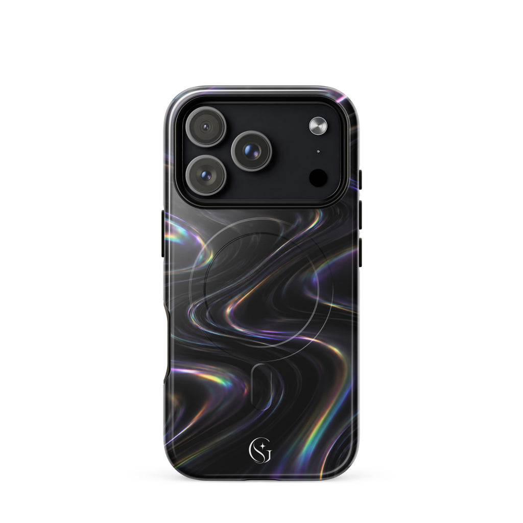 Oil Spill Galaxy Swirl case for apple iphone 17 pro