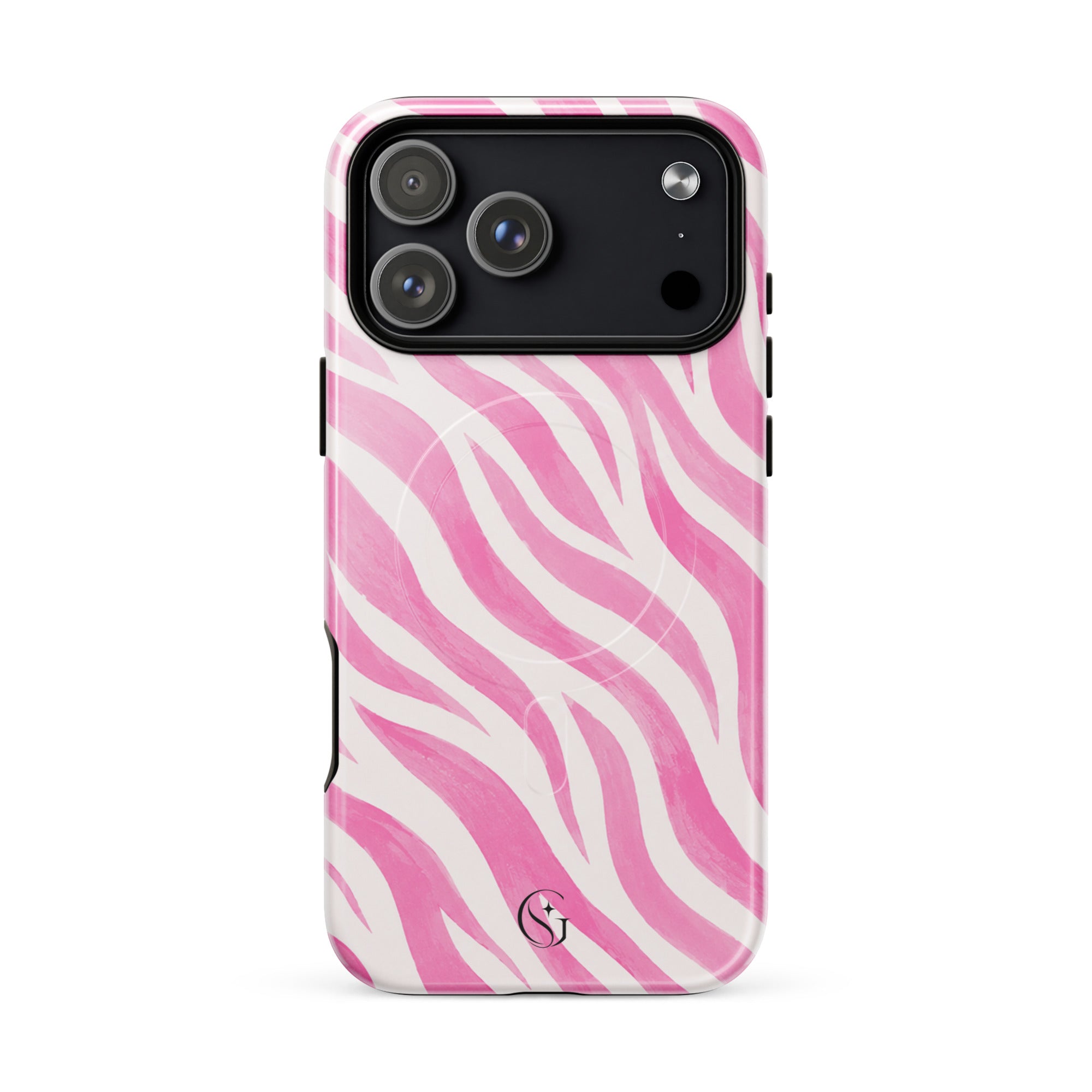 Pink Zebra case for apple iphone 17 pro max