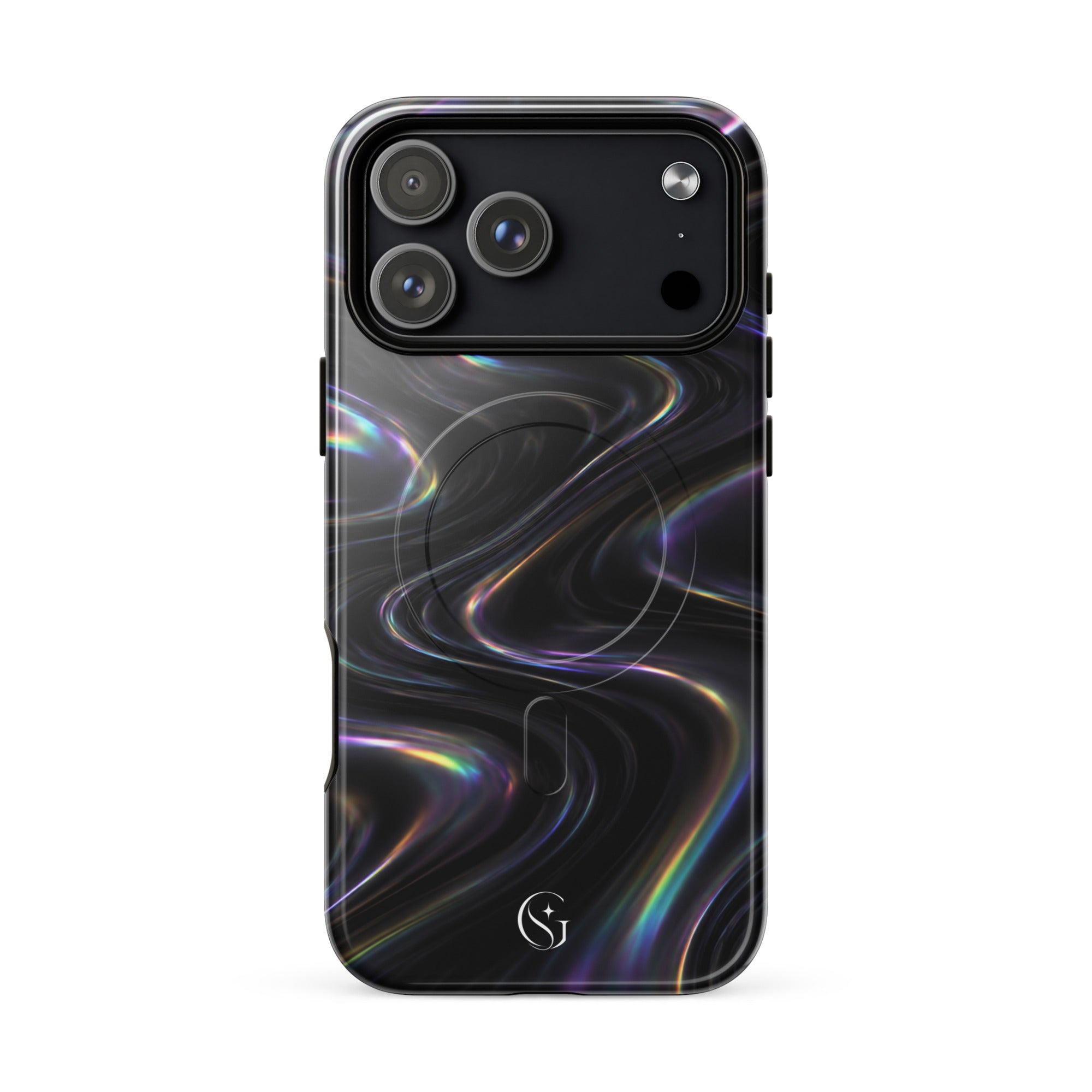 Oil Spill Galaxy Swirl case for apple iphone 17 pro max