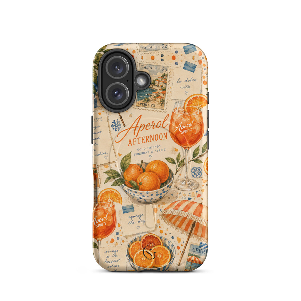 Aperol Afternoon Magsafe phone case for iPhone 16