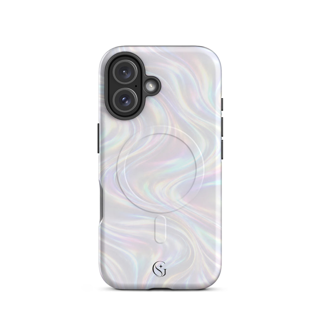 Silk Galaxy Swirl Magsafe phone case for iPhone 16