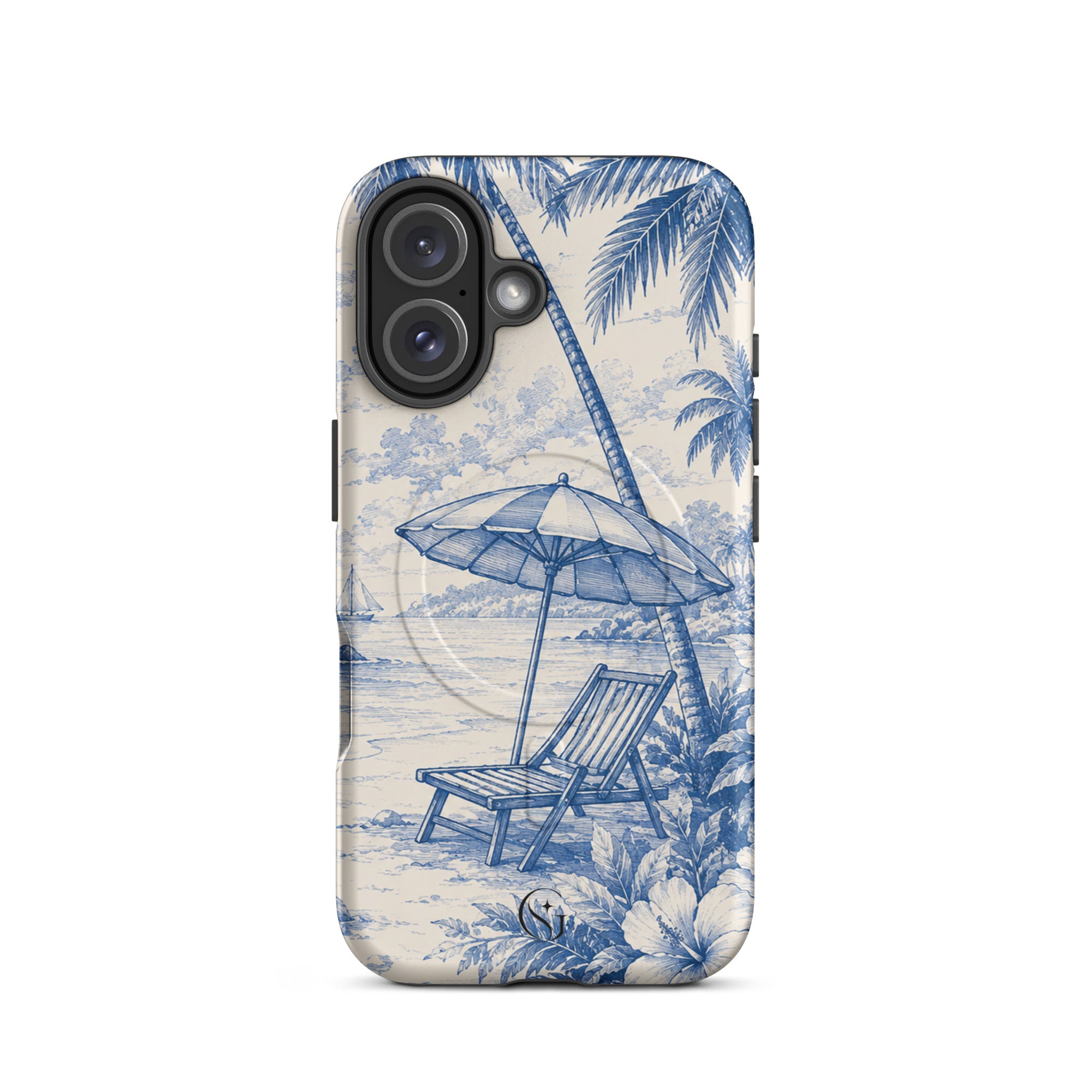 Beach Denim Magsafe phone case for iPhone 16