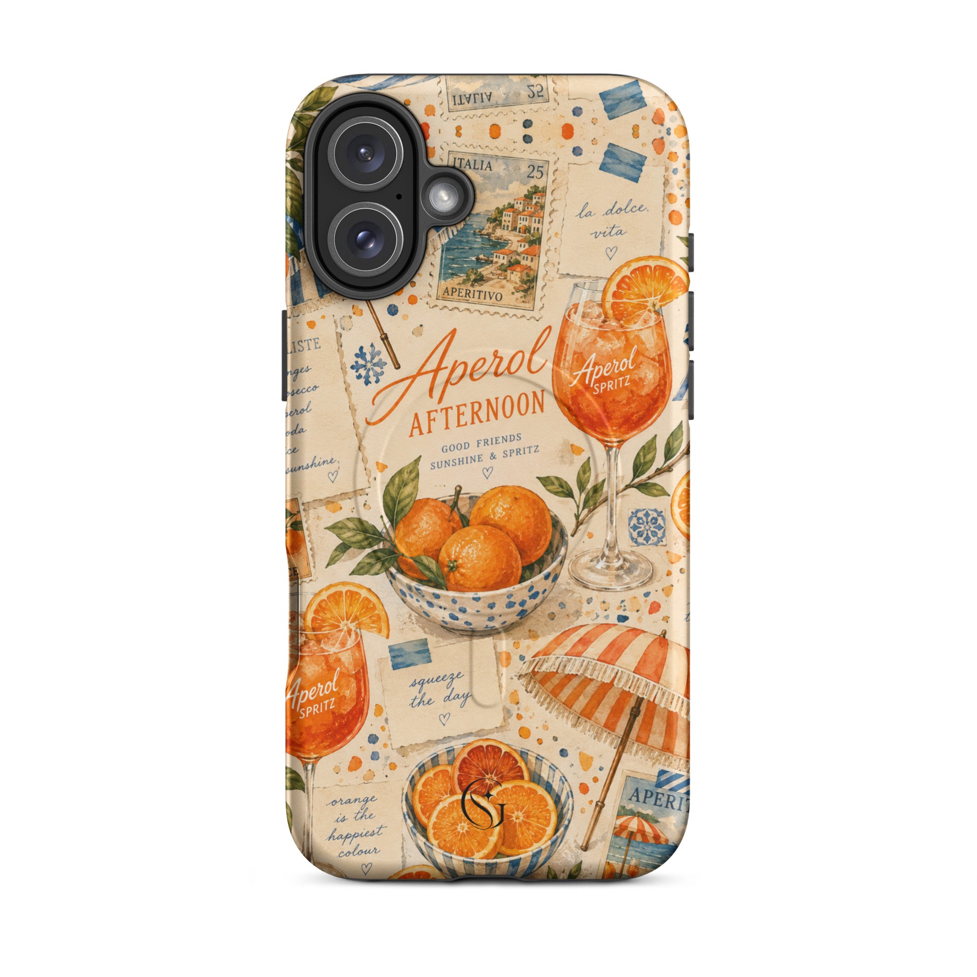 Aperol Afternoon Magsafe phone case for iPhone 16 Plus