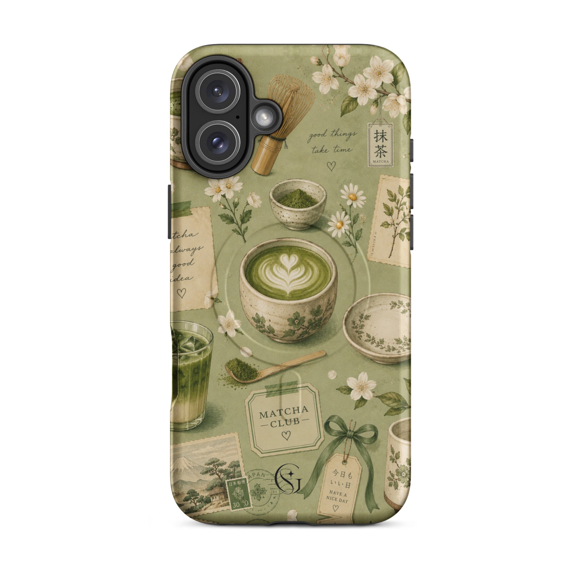 Matcha Club Magsafe phone case for iPhone 16 Plus