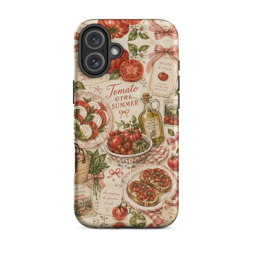 Tomato Girl Magsafe phone case for iPhone 16 Plus