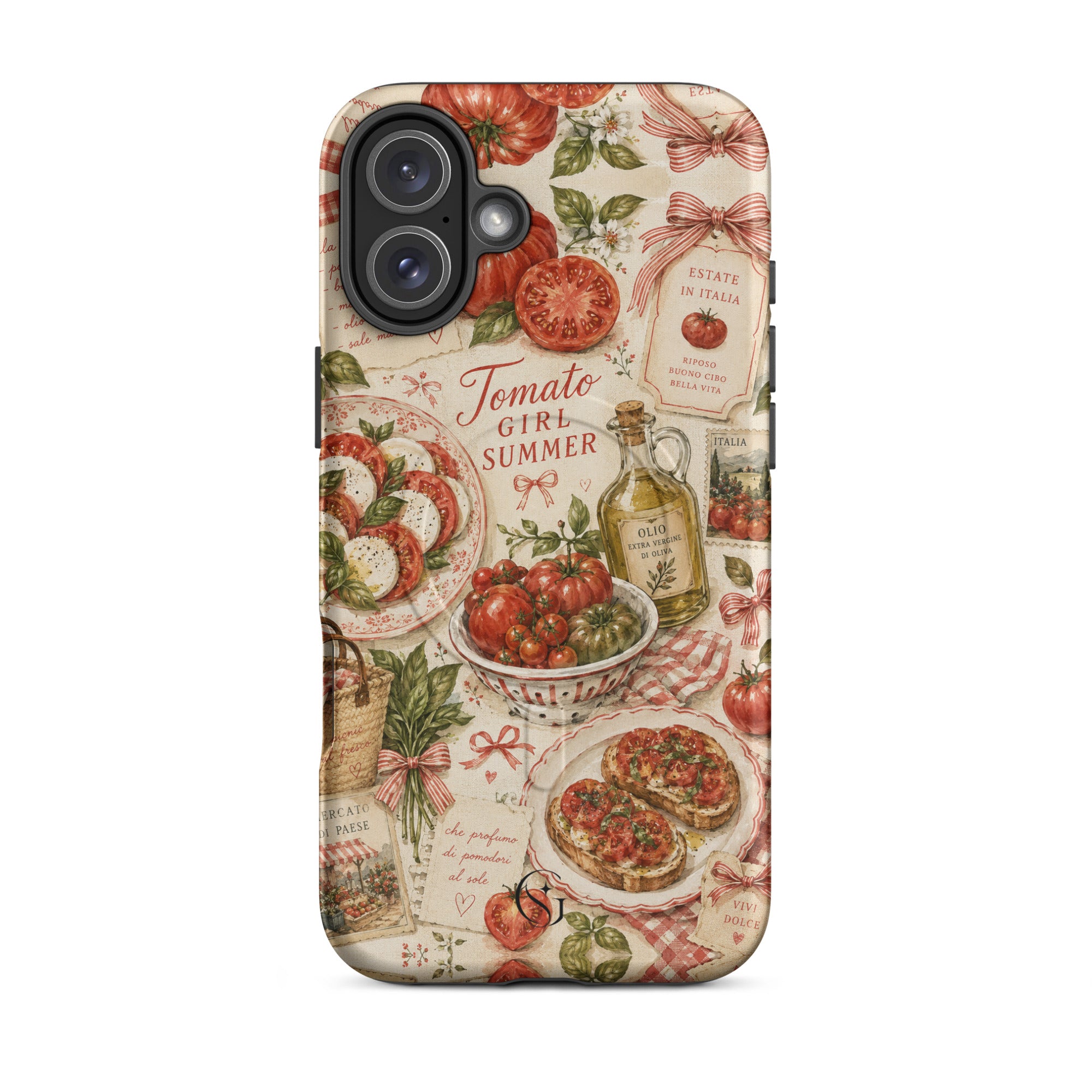 Tomato Girl Magsafe phone case for iPhone 16 Plus