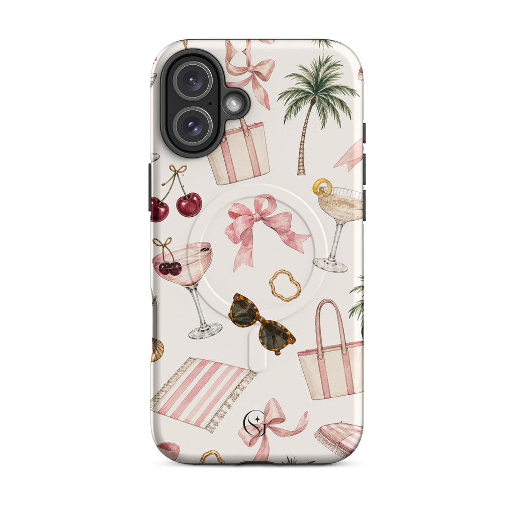 Cocktails & Cherries Magsafe phone case for iPhone 16 Plus