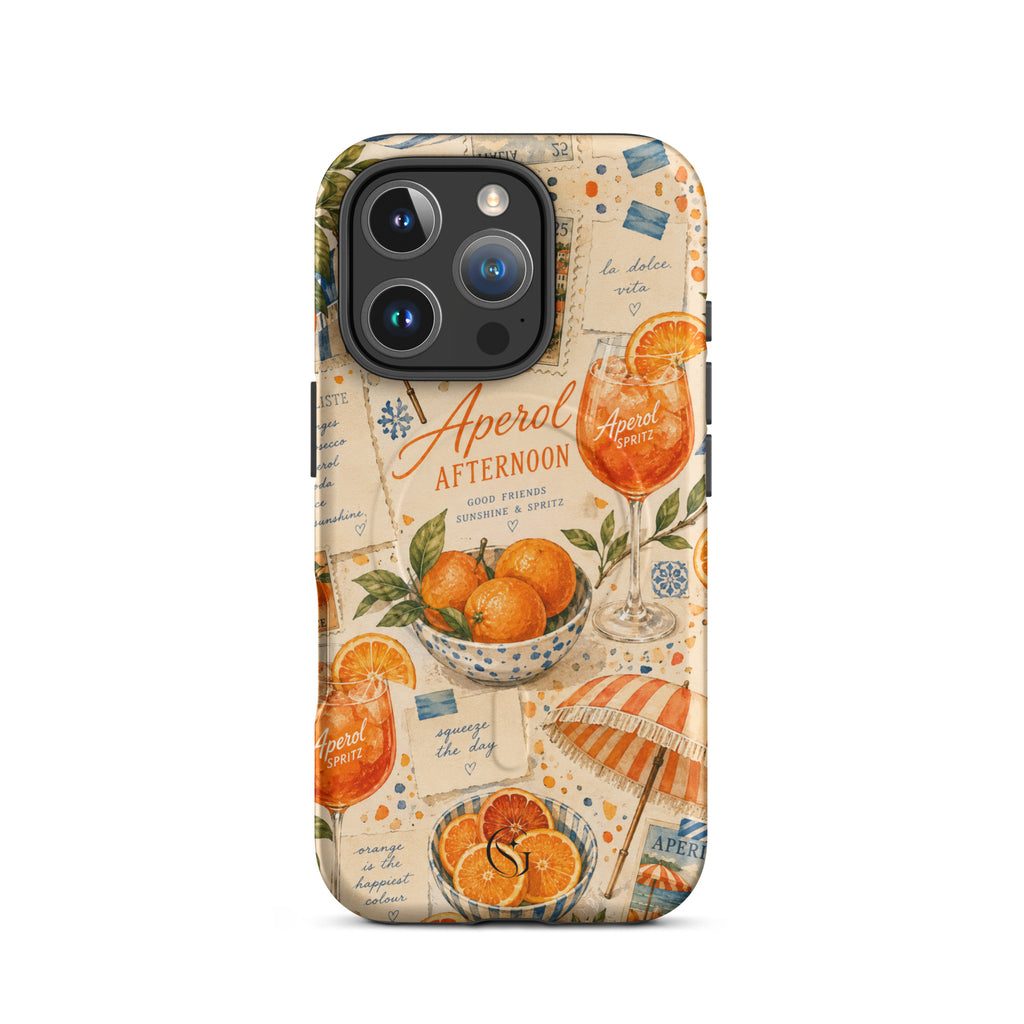Aperol Afternoon Magsafe phone case for iPhone 16 Pro