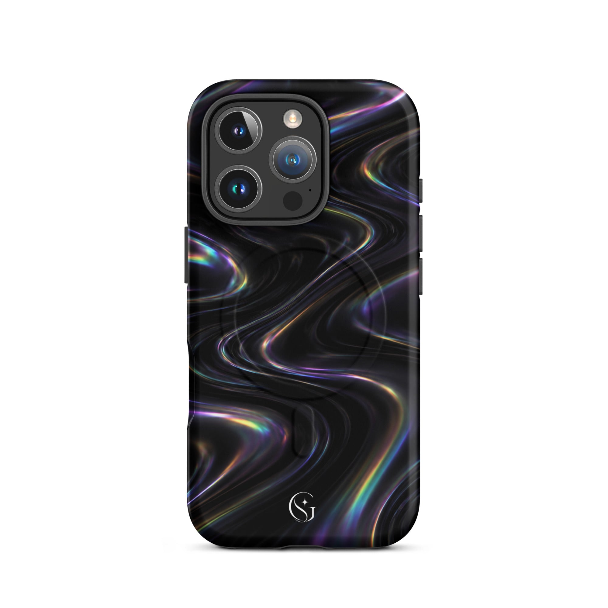 Oil Spill Galaxy Swirl Magsafe phone case for iPhone 16 Pro