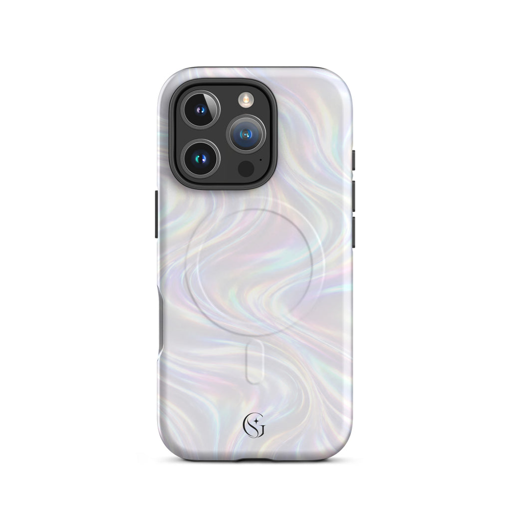 Silk Galaxy Swirl Magsafe phone case for iPhone 16 Pro
