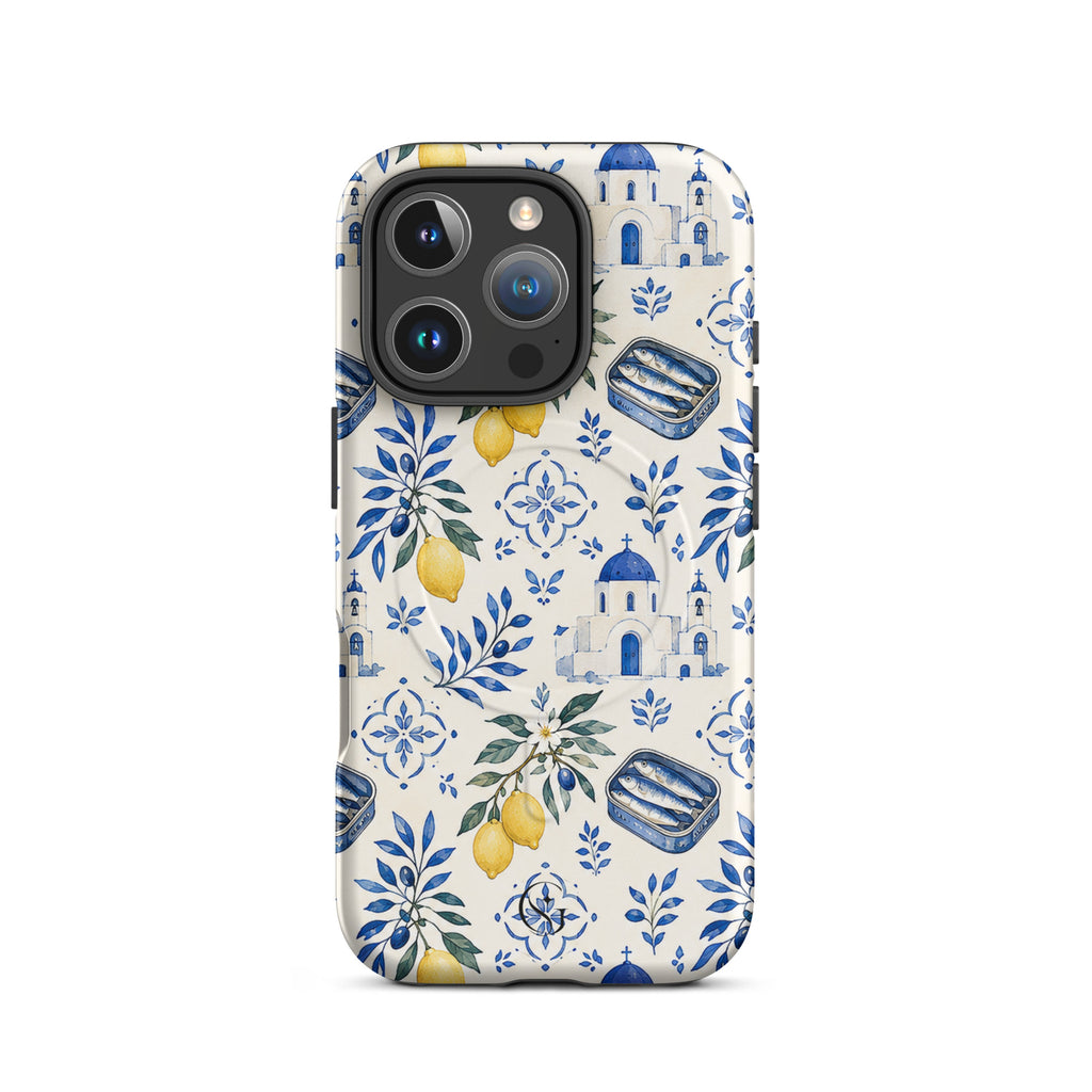 Lemon Santorini Magsafe phone case for iPhone 16 Pro