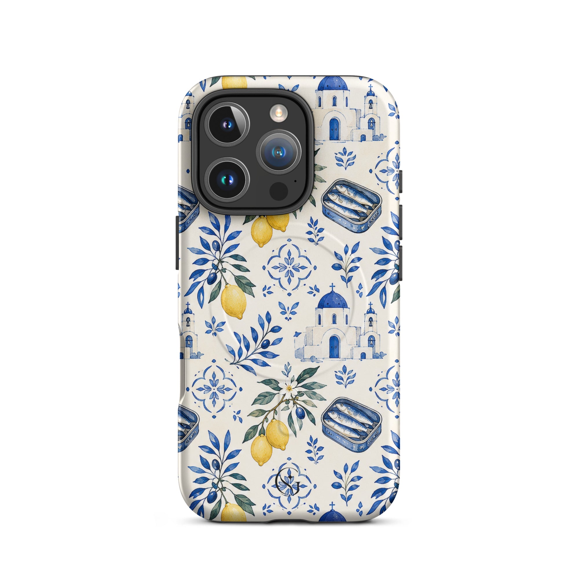Lemon Santorini Magsafe phone case for iPhone 16 Pro