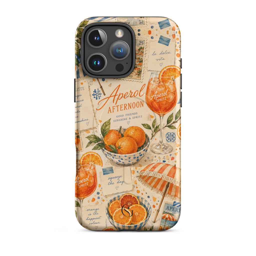 Aperol Afternoon Magsafe phone case for iPhone 16 Pro Max