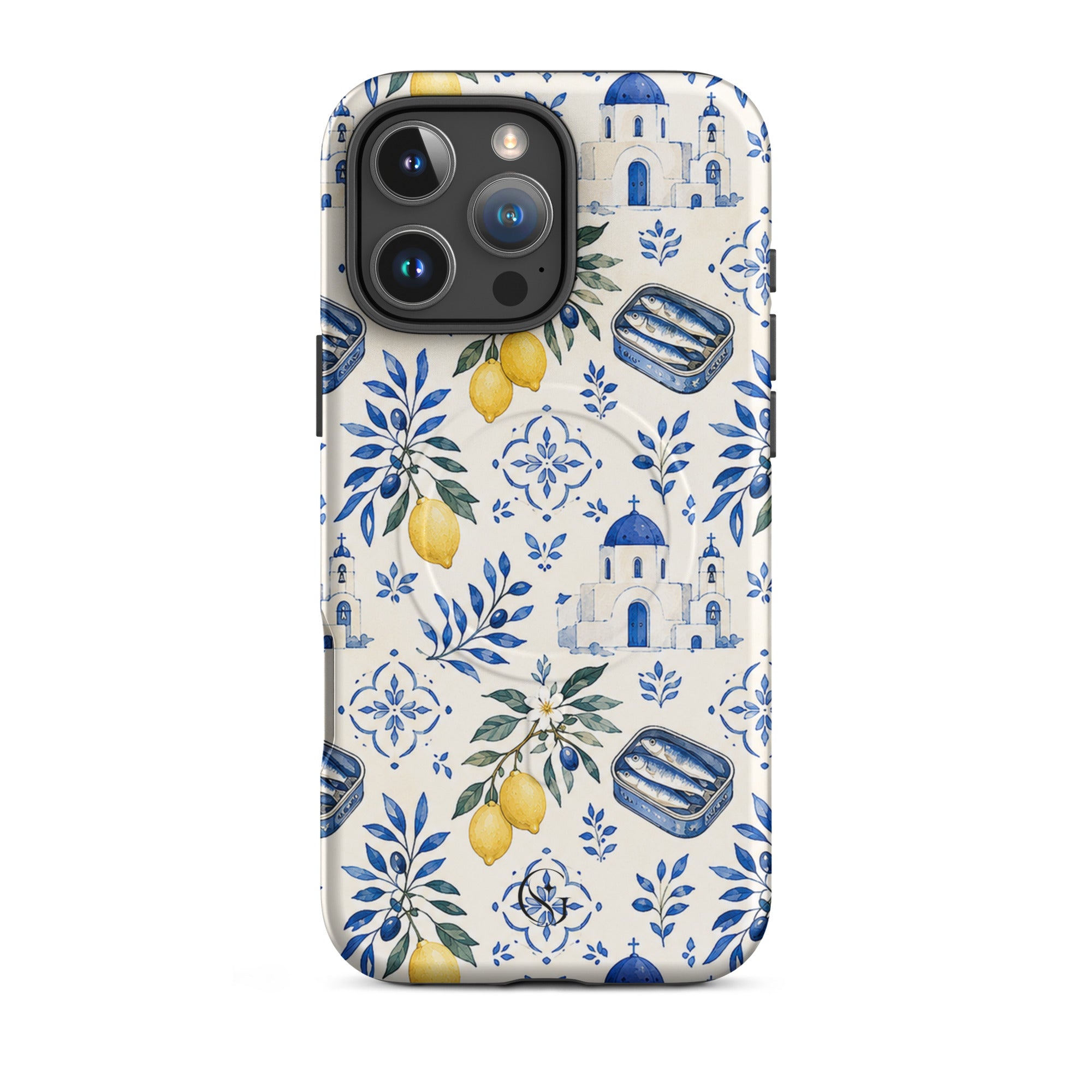 Lemon Santorini Magsafe phone case for iPhone 16 Pro Max