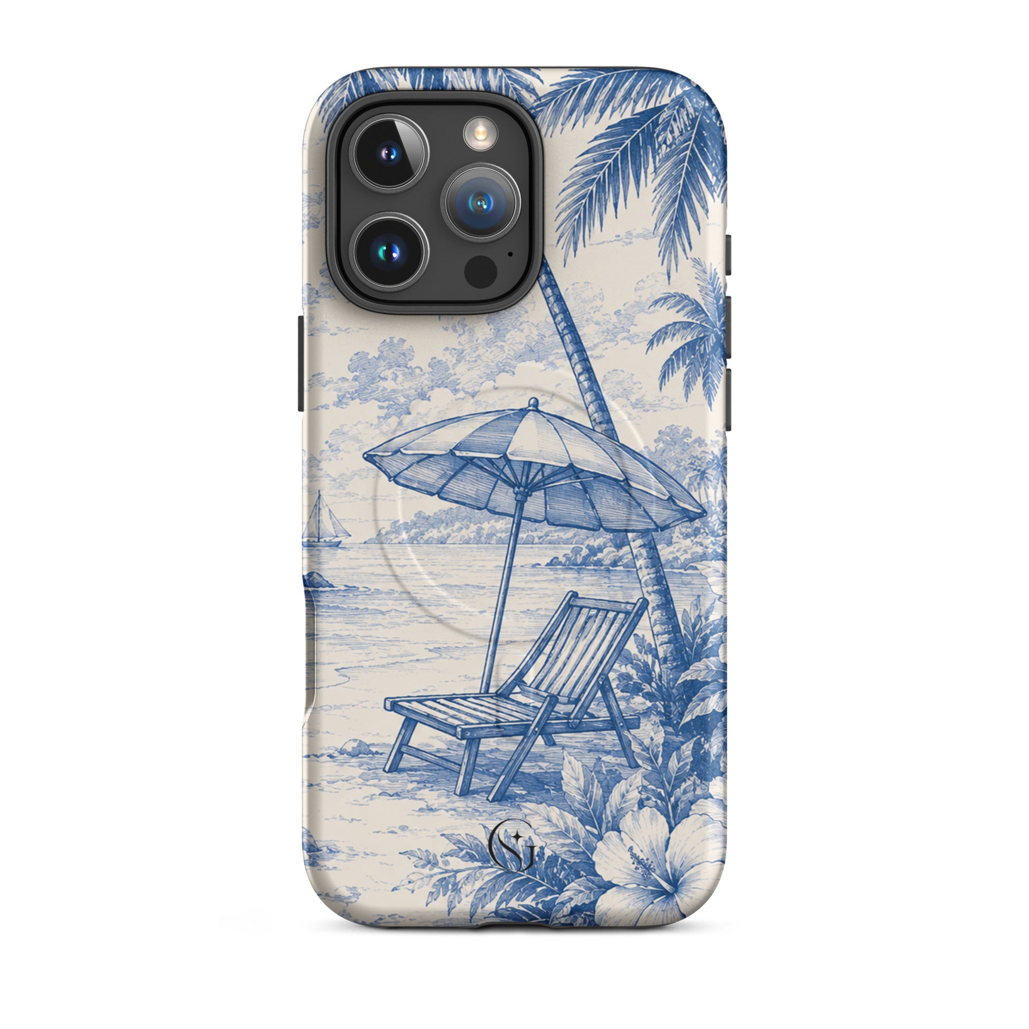 Beach Denim Magsafe phone case for iPhone 16 Pro Max