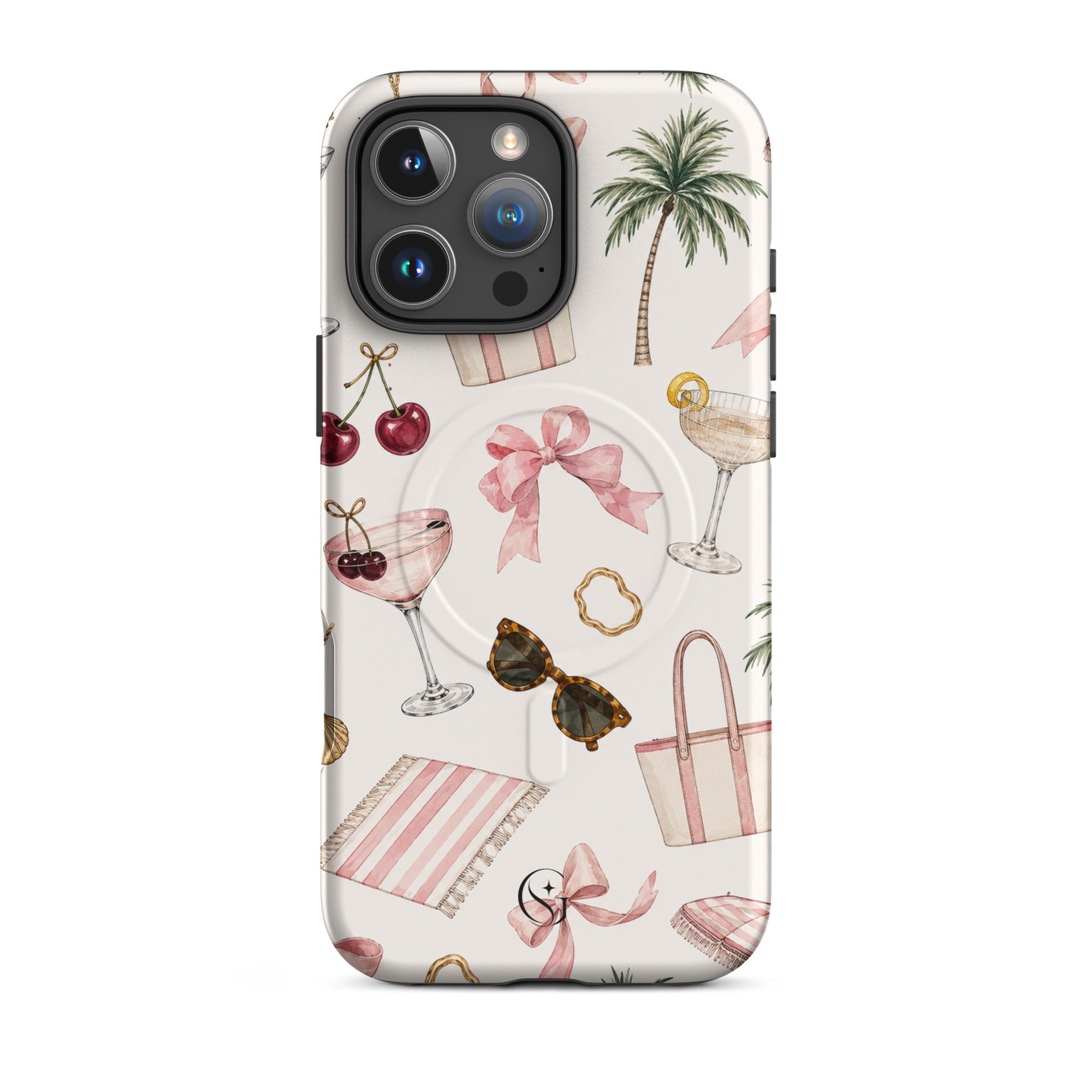 Cocktails & Cherries Magsafe phone case for iPhone 16 Pro Max