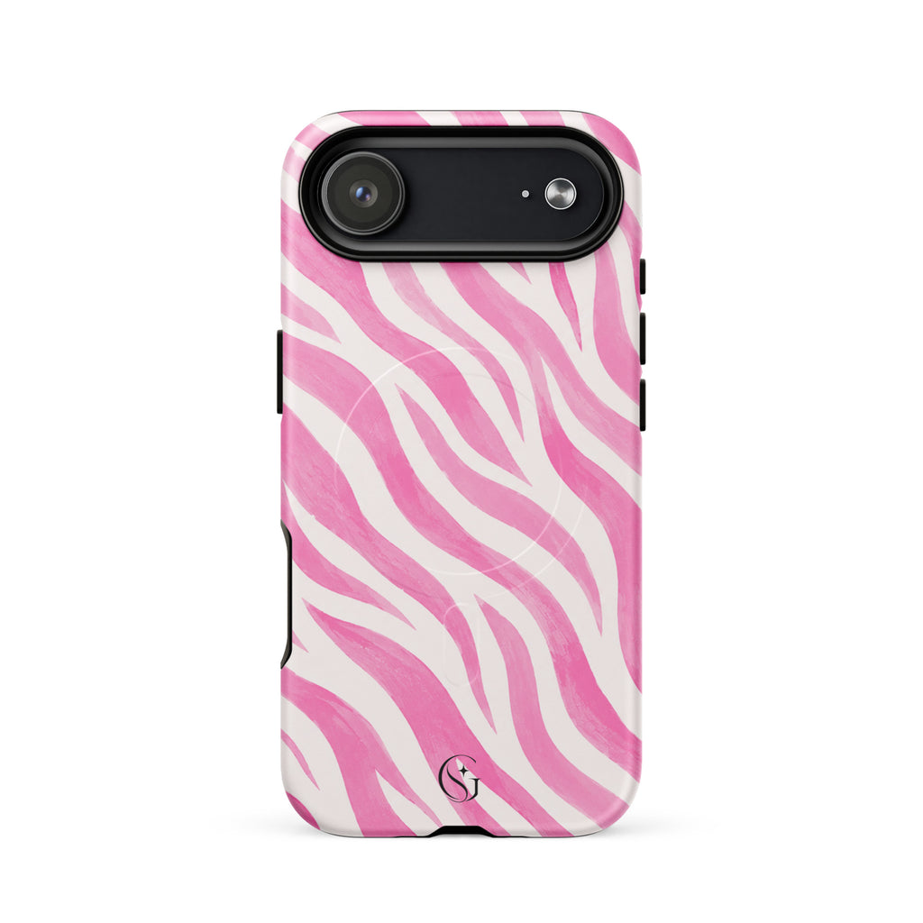 Pink Zebra Magsafe phone case for iPhone 17 Air
