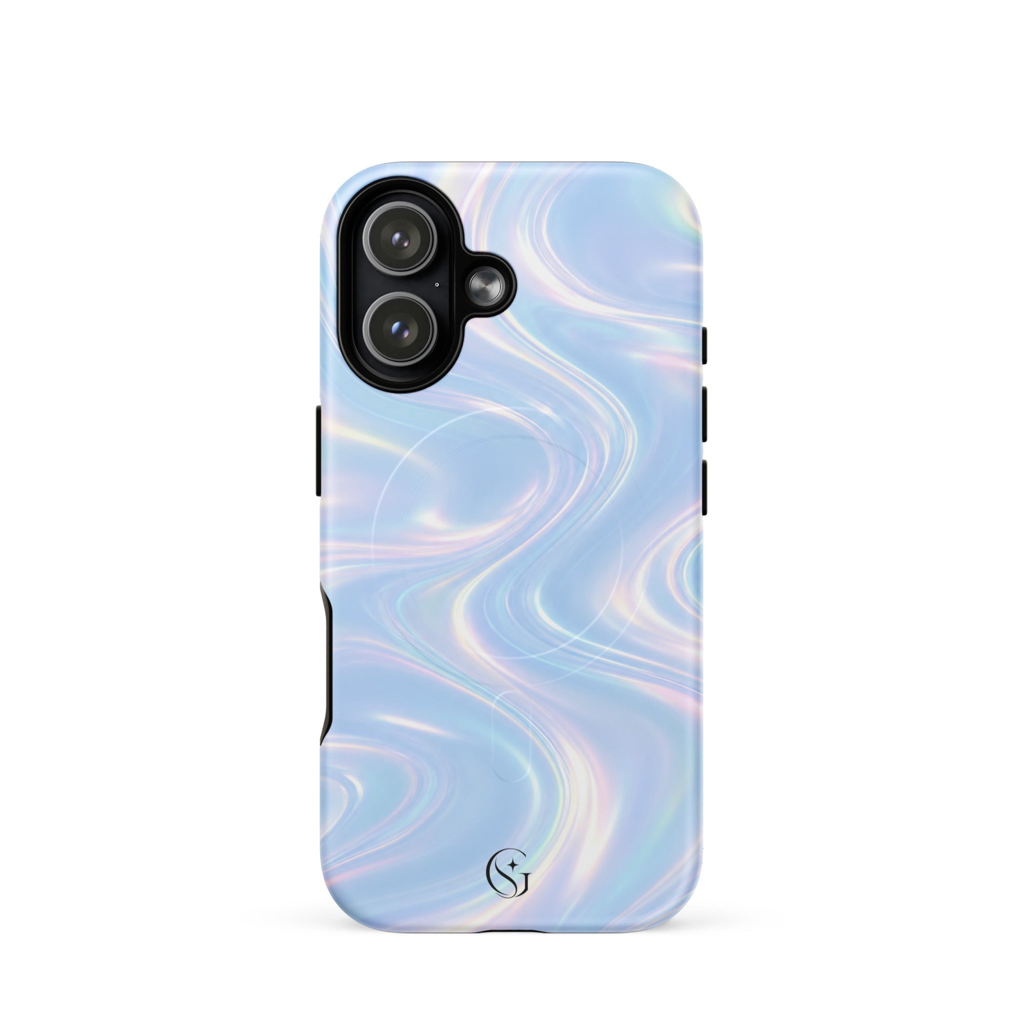 Blueberry Galaxy Swirl Magsafe phone case for iPhone 17