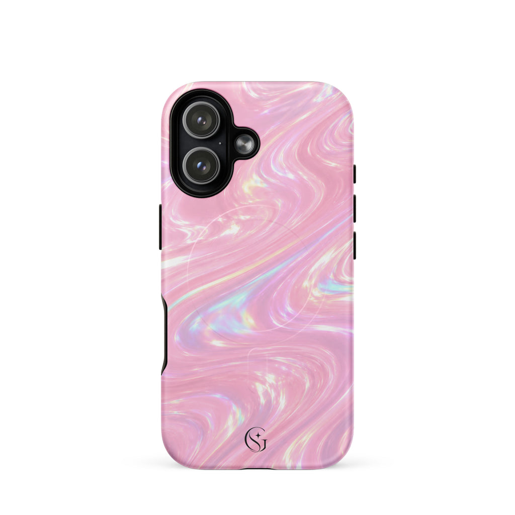 Strawberry Galaxy Swirl Magsafe phone case for iPhone 17
