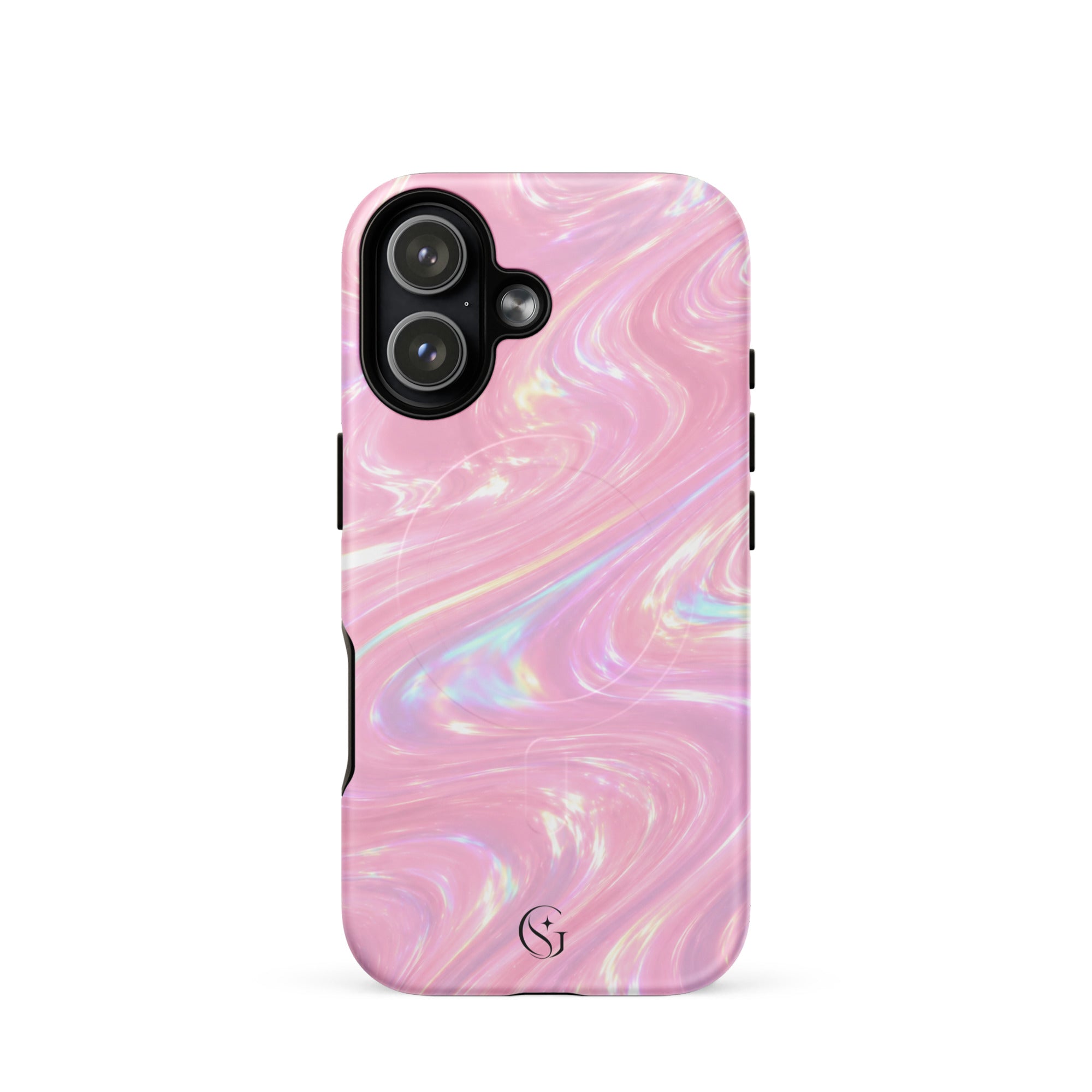 Strawberry Galaxy Swirl Magsafe phone case for iPhone 17
