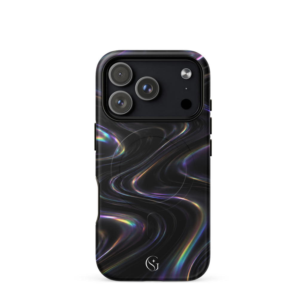 Oil Spill Galaxy Swirl Magsafe phone case for iPhone 17 Pro