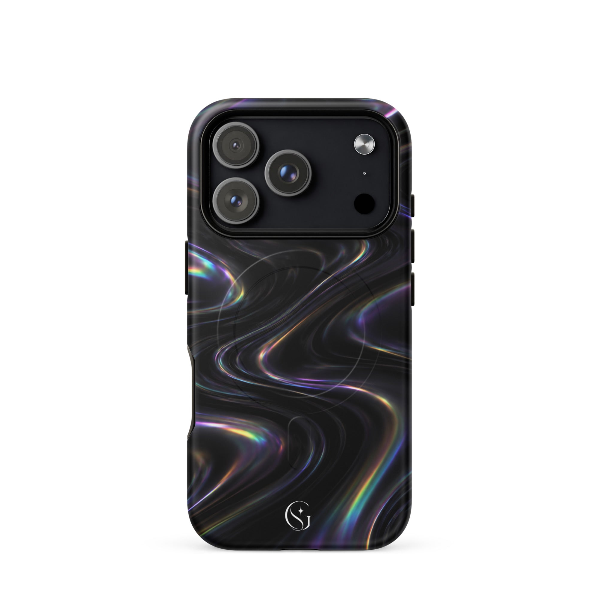 Oil Spill Galaxy Swirl Magsafe phone case for iPhone 17 Pro