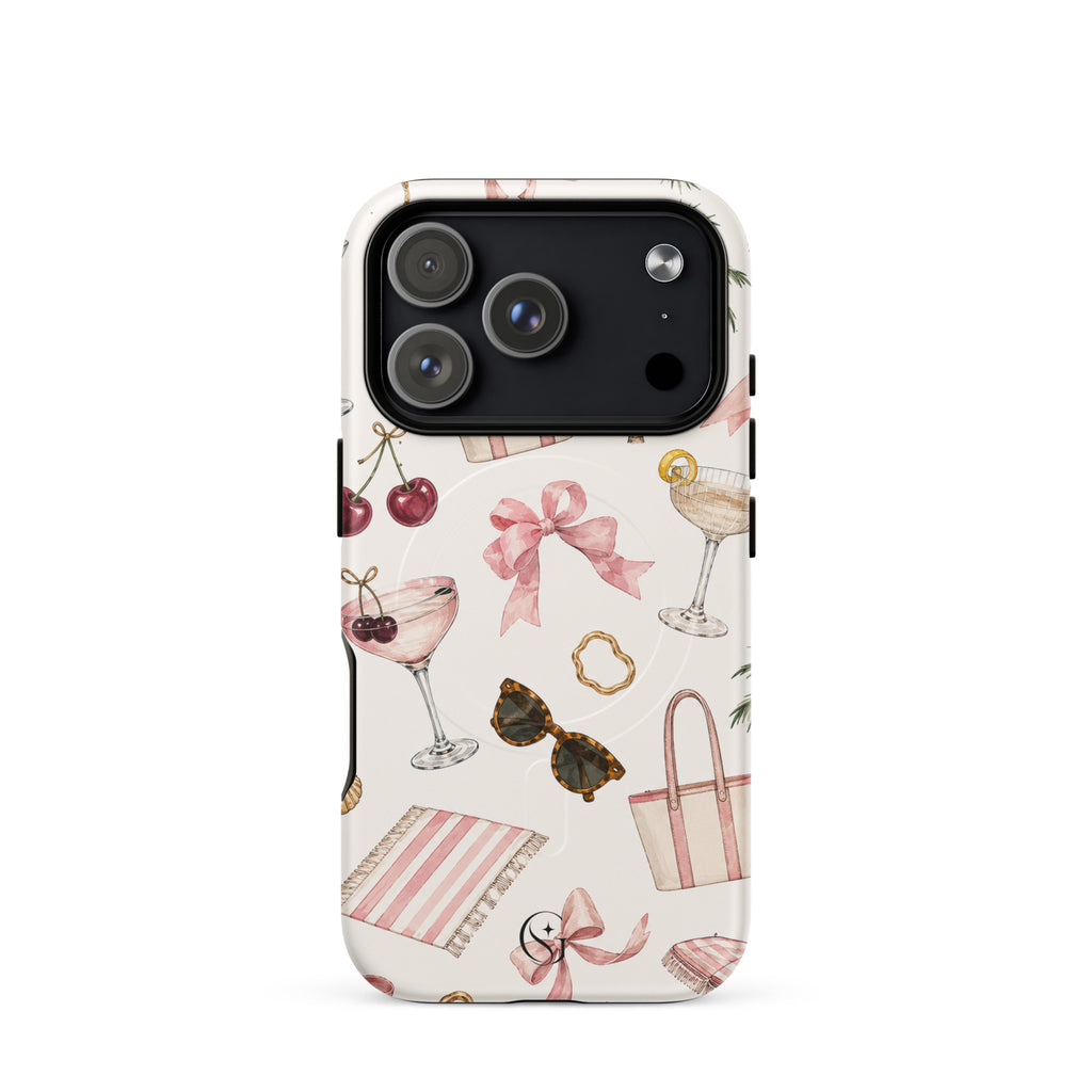 Cocktails & Cherries Magsafe phone case for iPhone 17 Pro