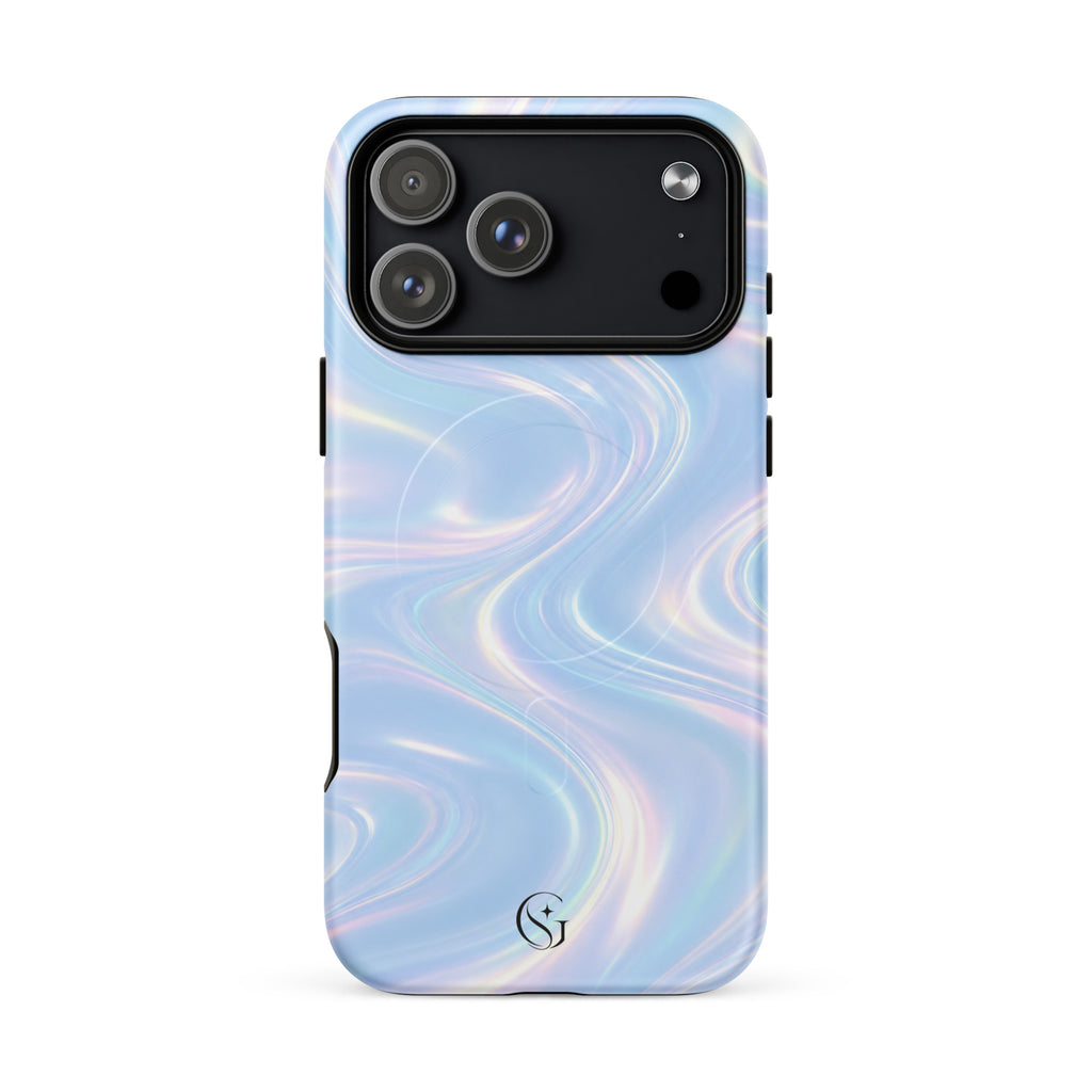 Blueberry Galaxy Swirl Magsafe phone case for iPhone 17 Pro Max