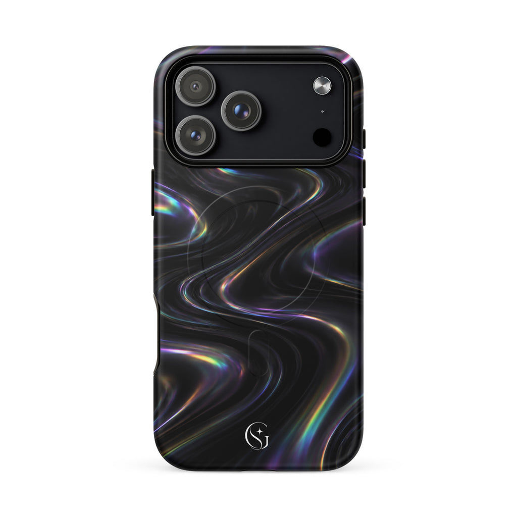 Oil Spill Galaxy Swirl Magsafe phone case for iPhone 17 Pro Max