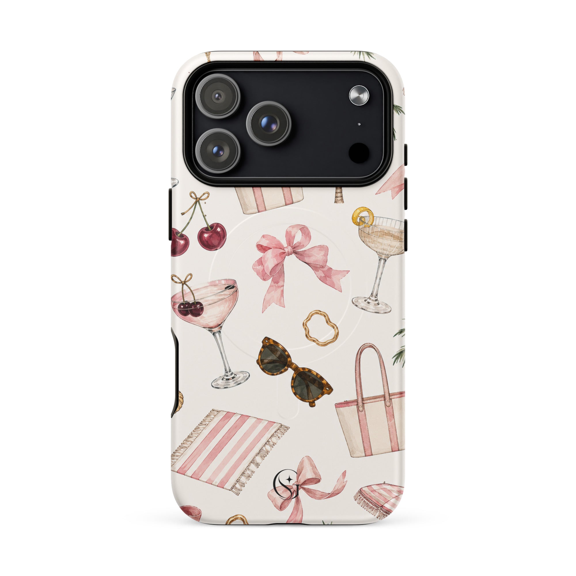 Cocktails & Cherries Magsafe phone case for iPhone 17 Pro Max