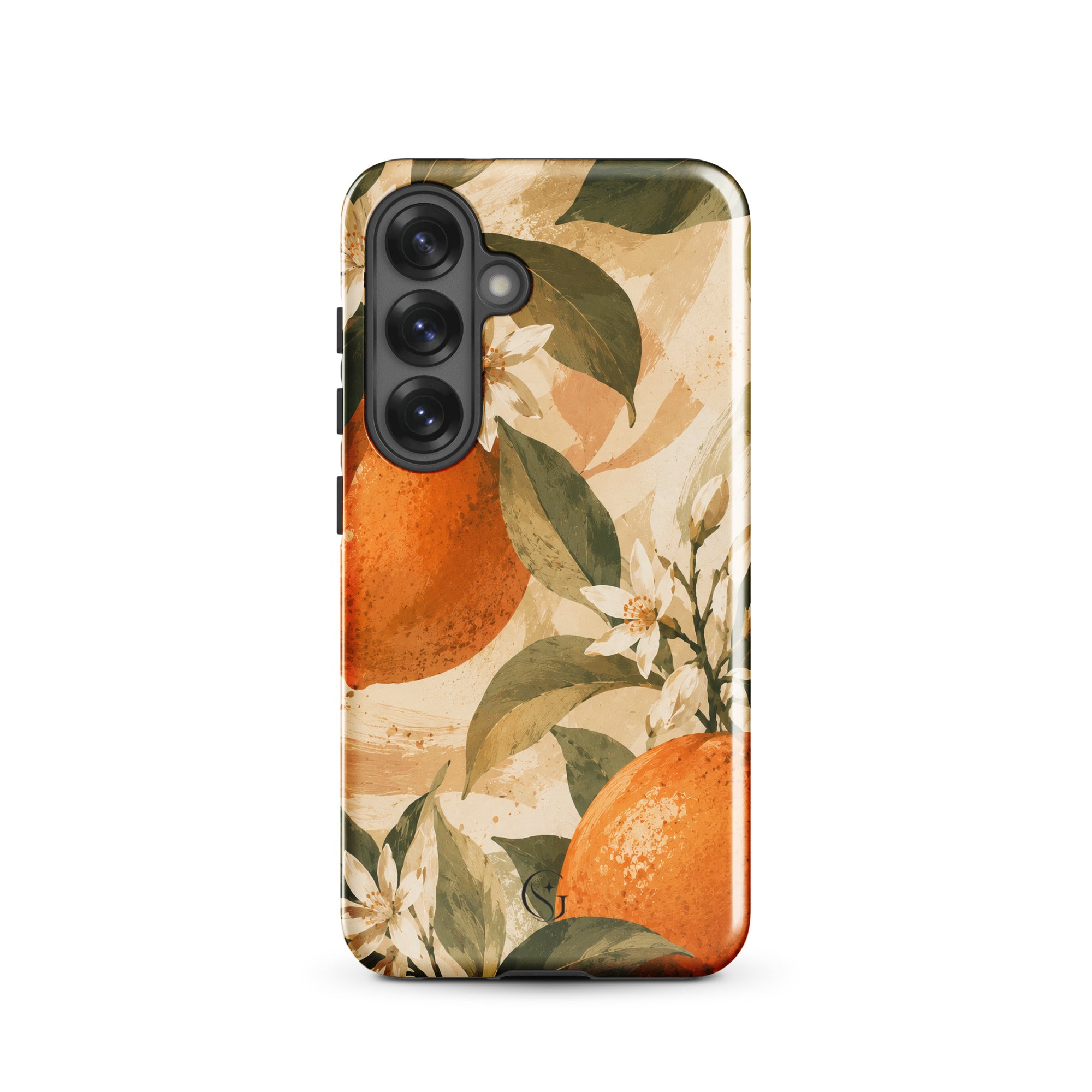 Orange Blossom phone case for samsung galaxy s25