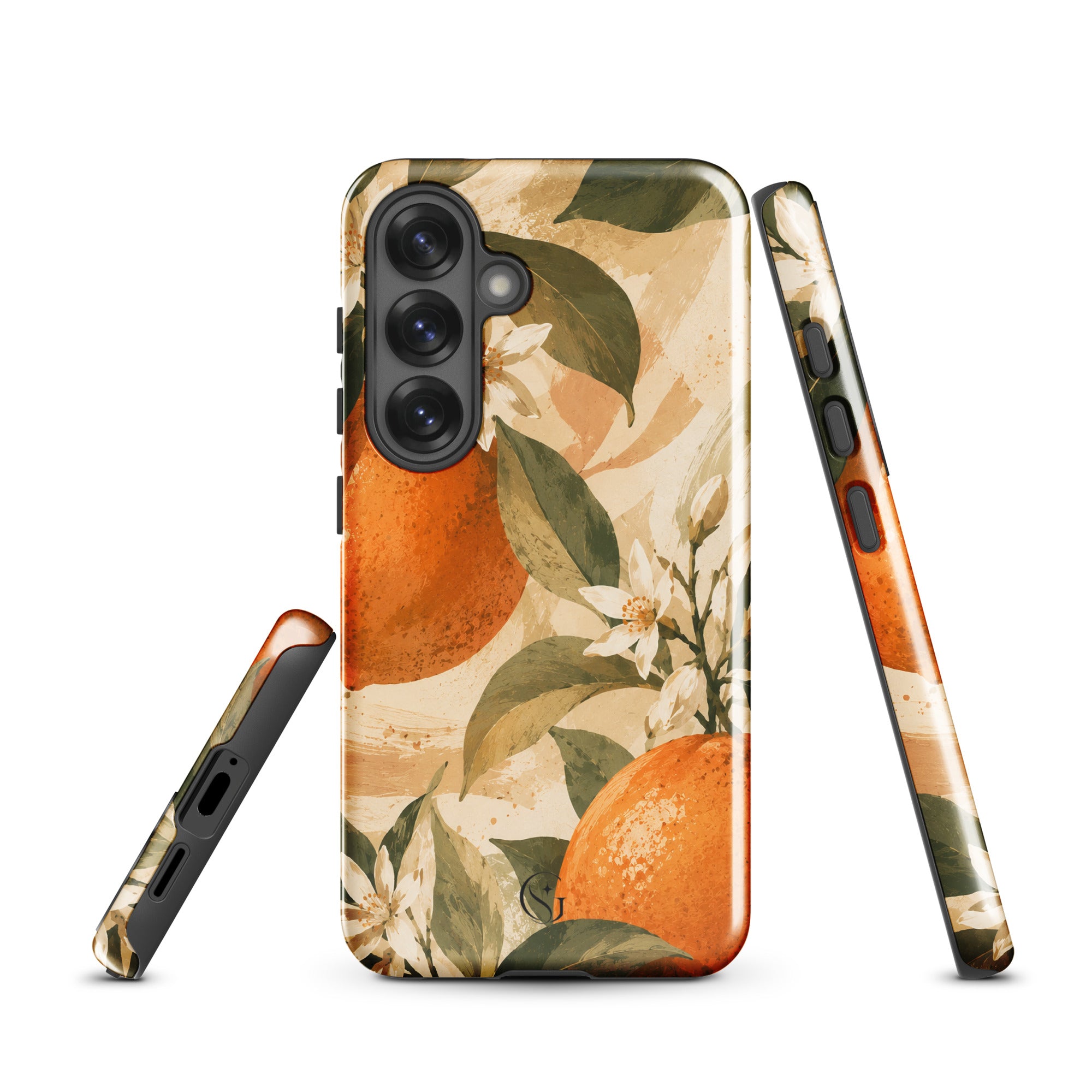 Orange Blossom phone case for samsung galaxy s25