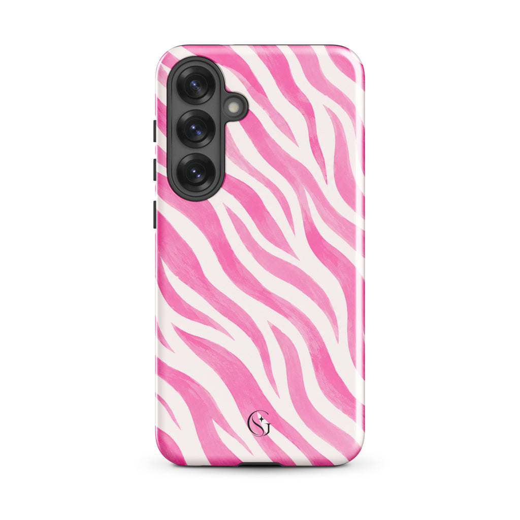 Pink Zebra phone case for Samsung Galaxy S25 Plus