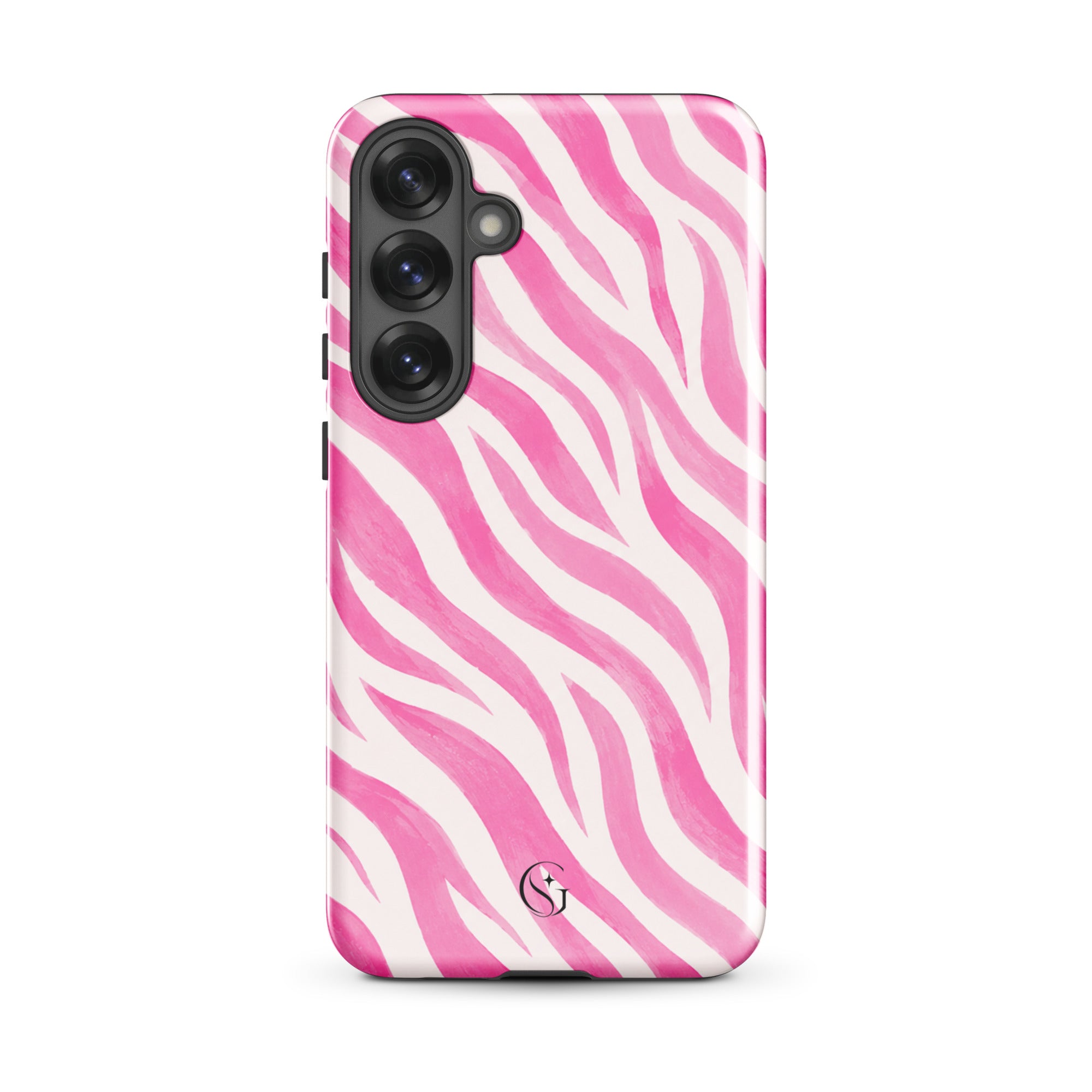 Pink Zebra phone case for Samsung Galaxy S25 Plus