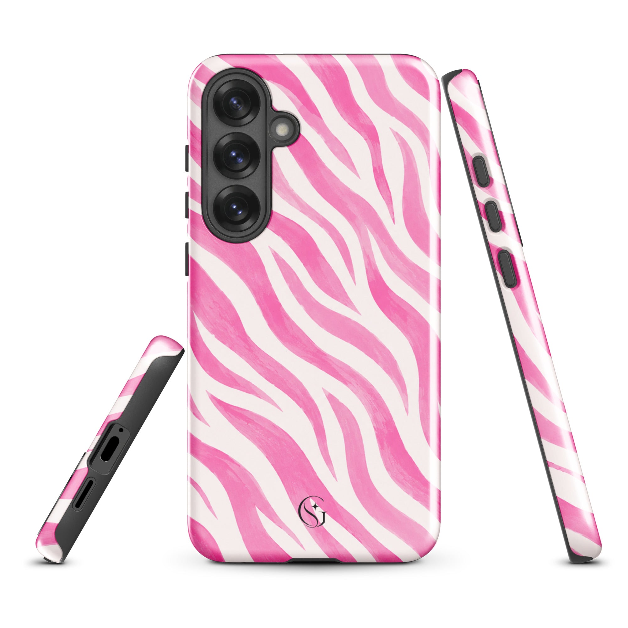 Pink Zebra phone case for Samsung Galaxy S25 Plus